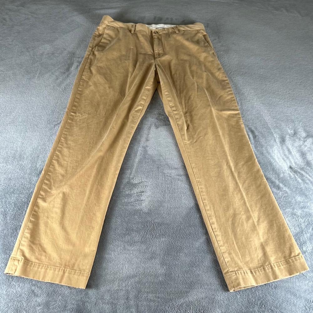 Polo Ralph Lauren Mens Stretch Classic Fit Chino Pants Tan 36/32 Khaki Trousers